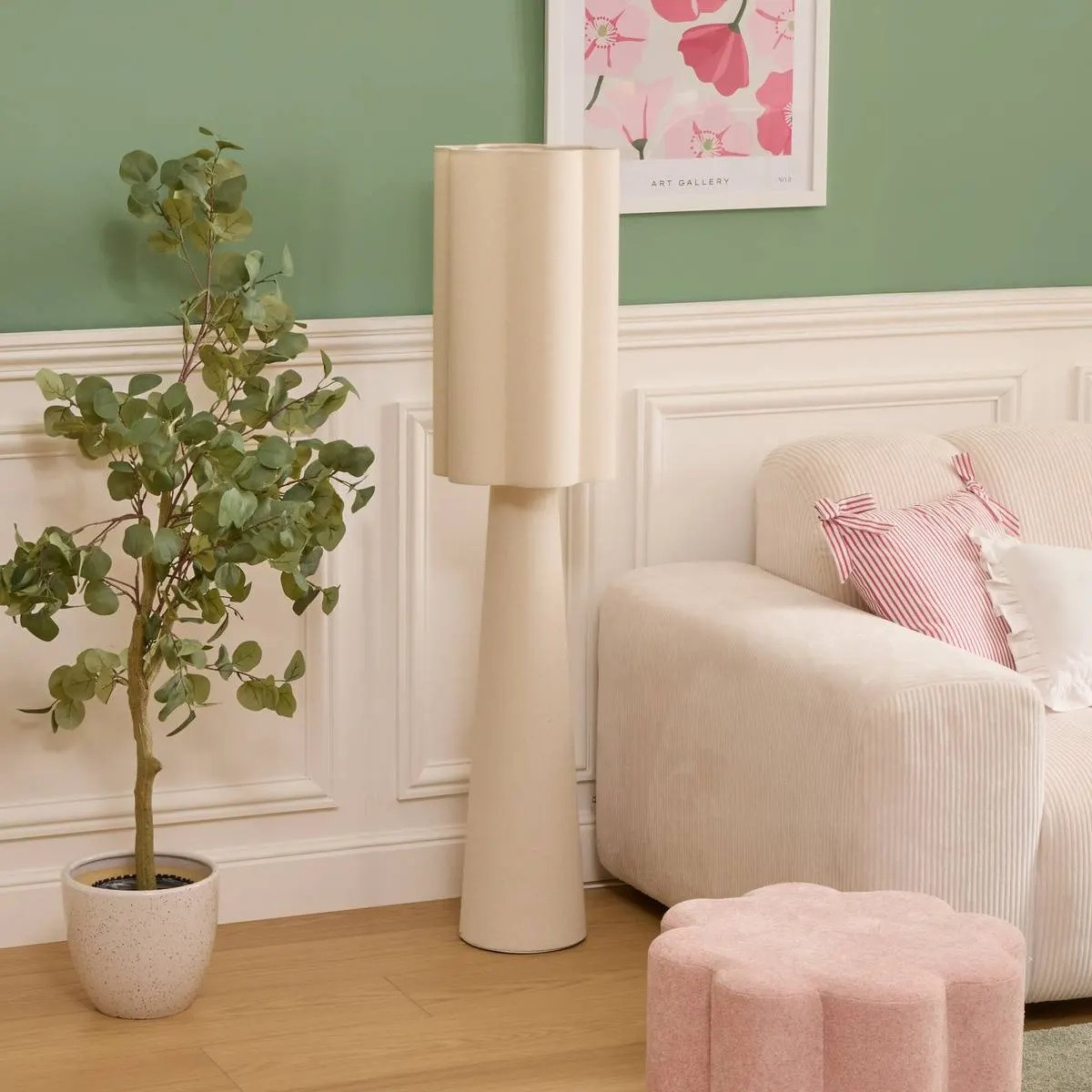 LAMPADA DA TERRA BLANCA H.124 BEIGE