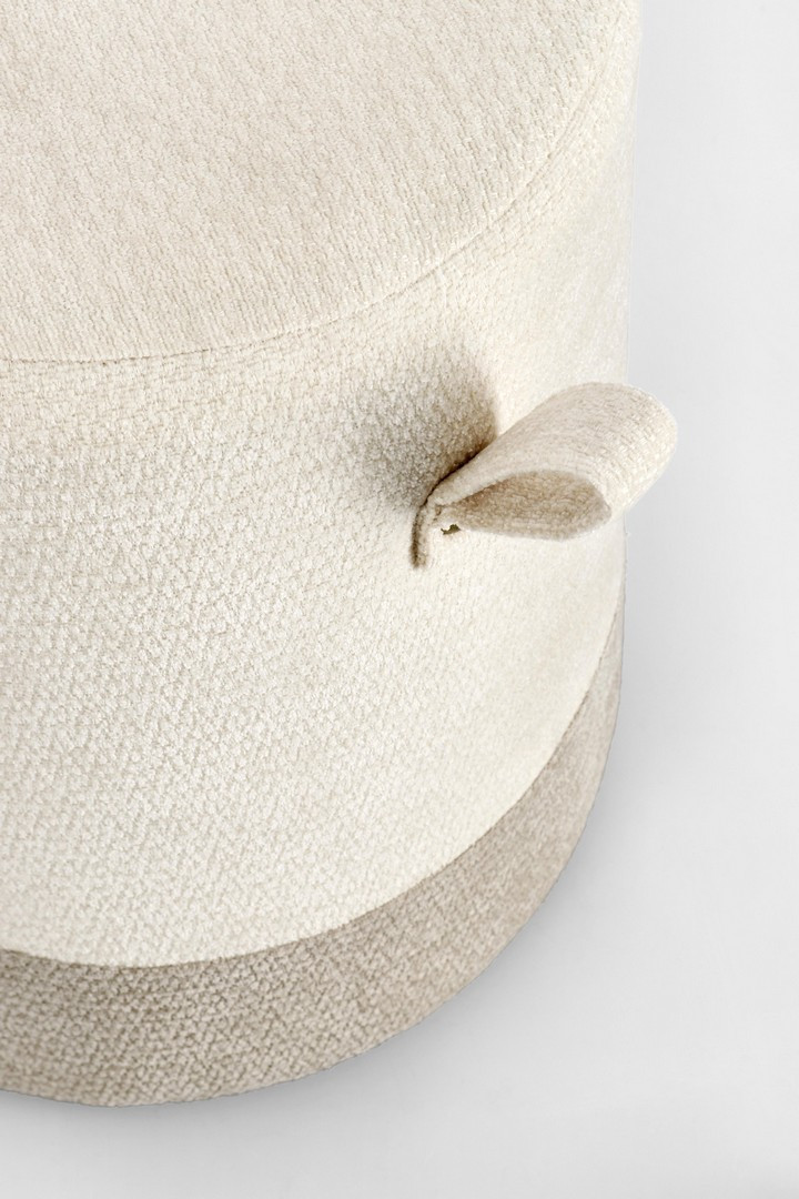 POUF DEVA NATURALE GRIGIO SCURO