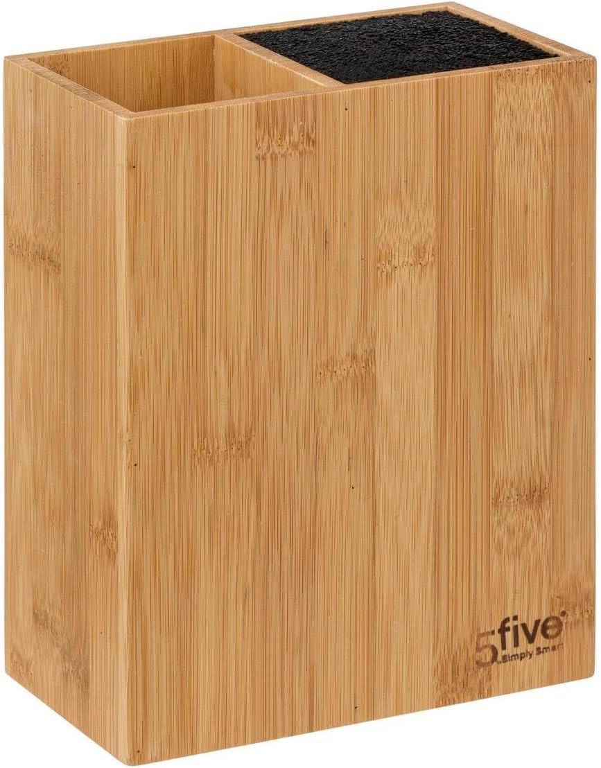 CEPPO 5 COLTELLI+5 UTENSILI BAMBU'