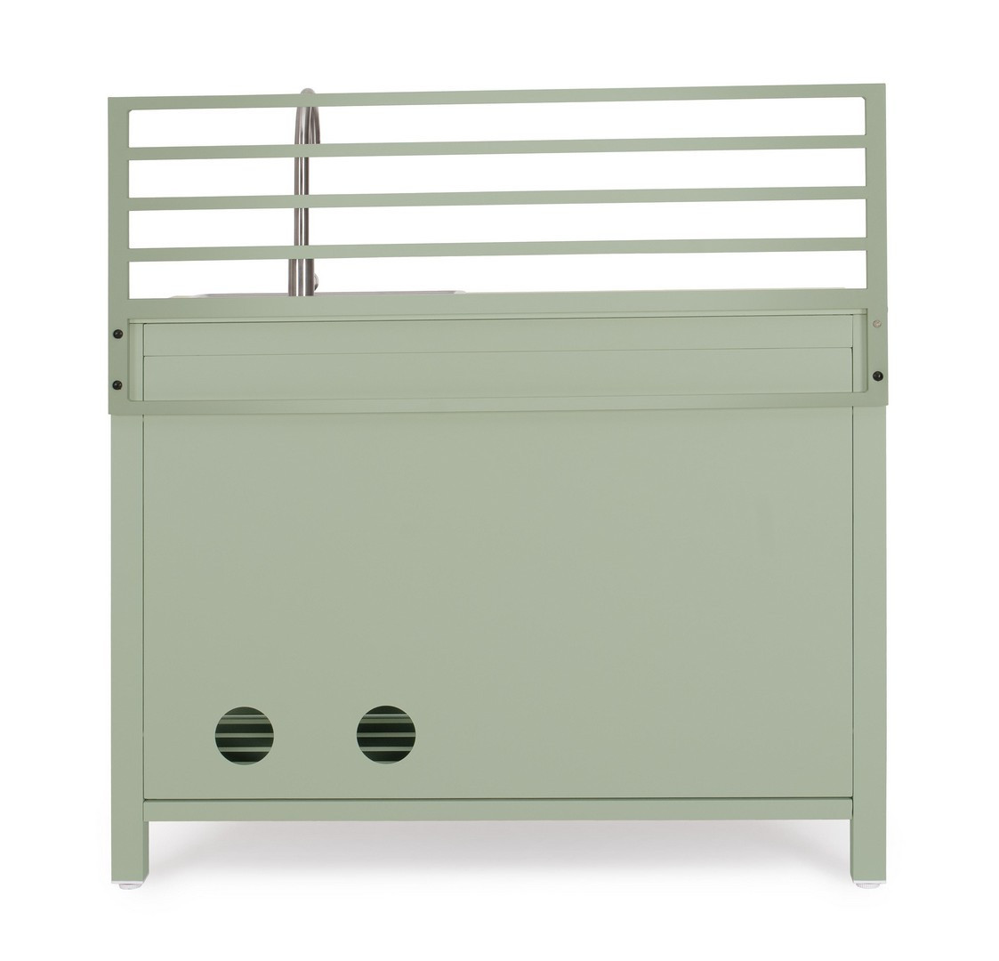 MODULO CUCINA CON LAVELLO VERDE