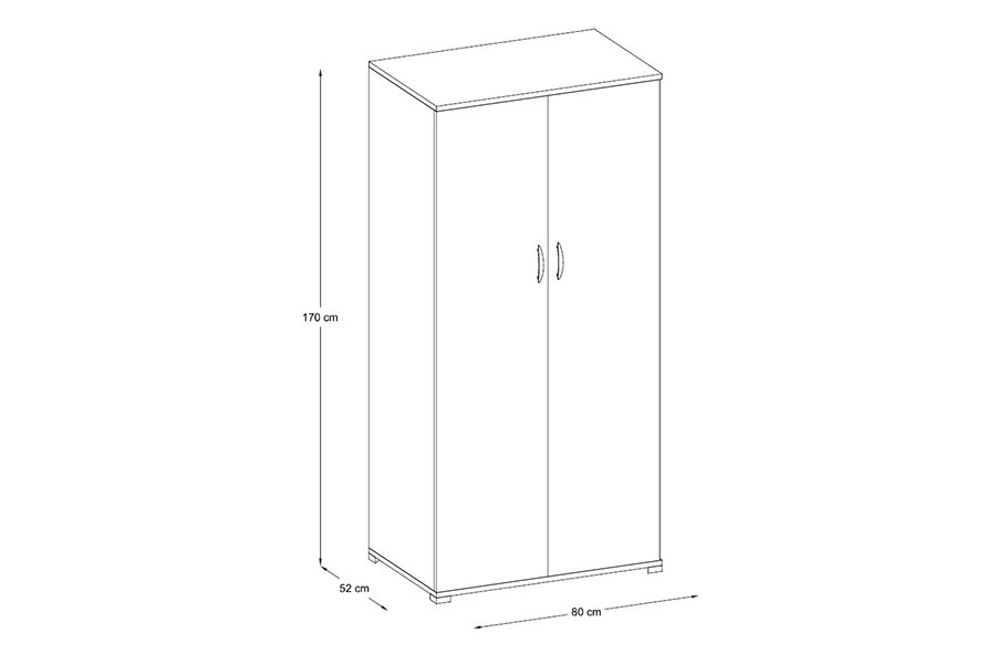 MOBILE 2 ANTE GOLF CM.170X80X52 BIANCO