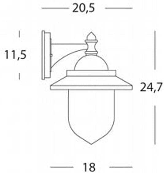 RONDO'APPLIQUE BASSO MINI E27 BIANCO
