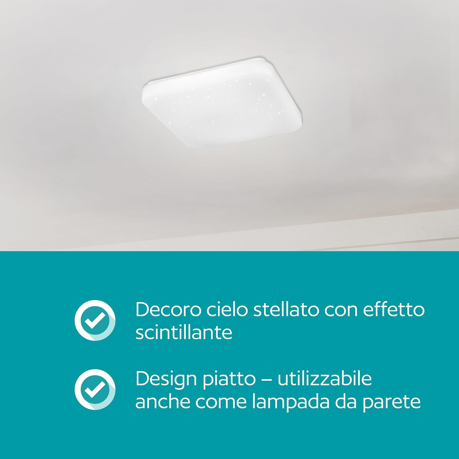 PLAFONIERA LED 28X28 CCT KRISTALL