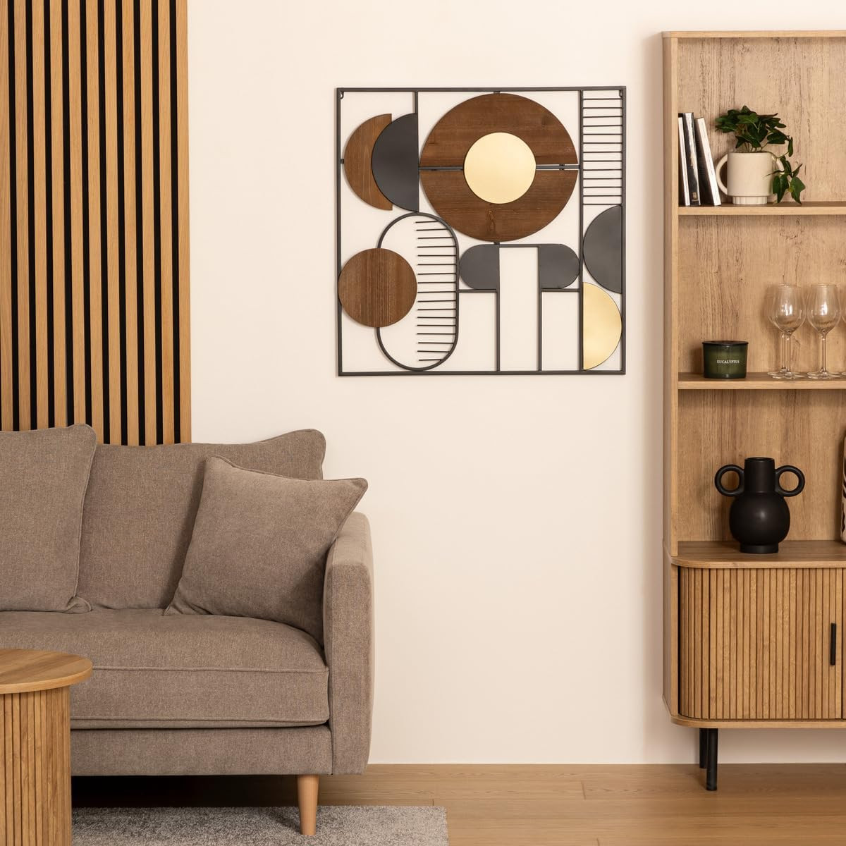 DECORAZIONE A MURO AENOR 70X70 METALLO