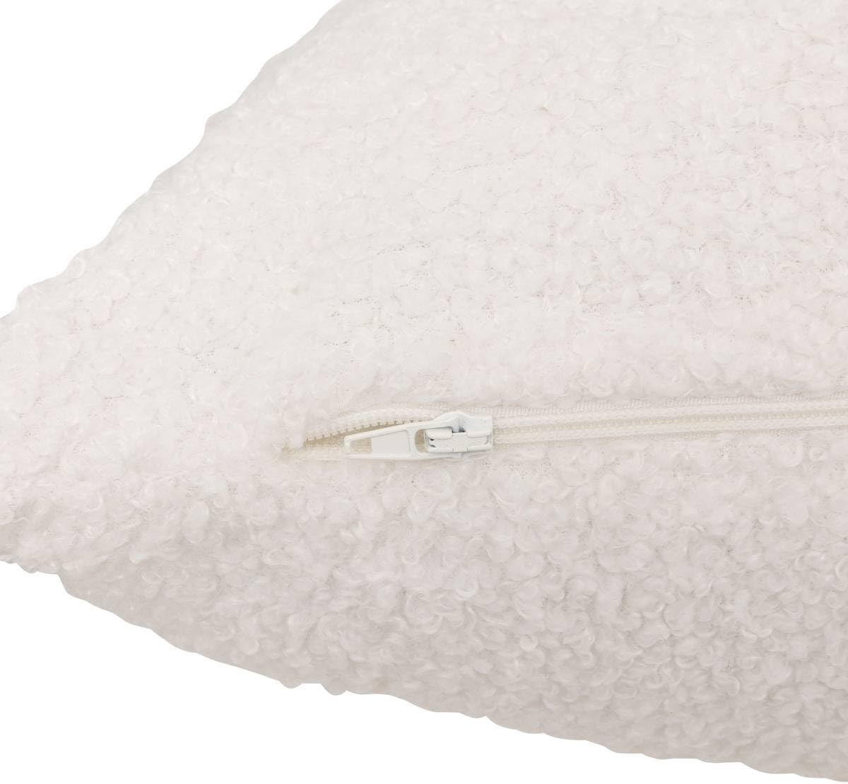CUSCINO BOUCLÉ CANE CM.40X40 BIANCO/MARRONE