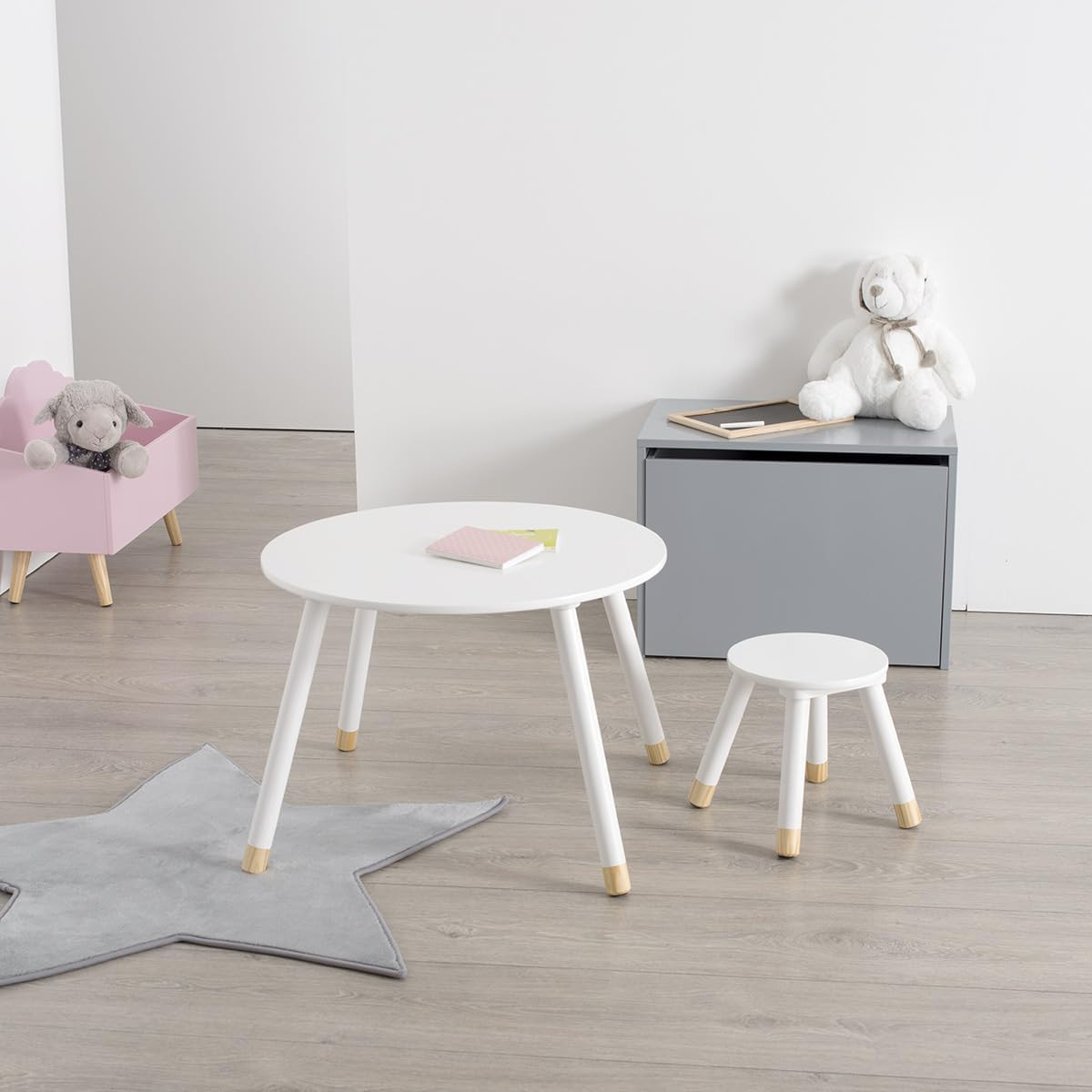 TAVOLINO BAMBINI D.60 BIANCO