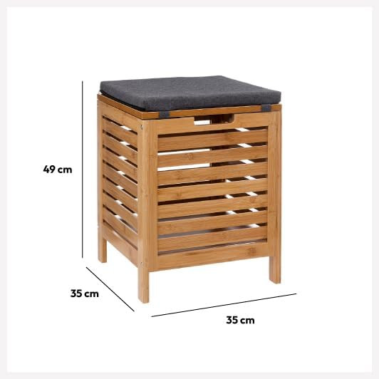 SGABELLO CONTENITORE BAMBÙ CM.35X49H