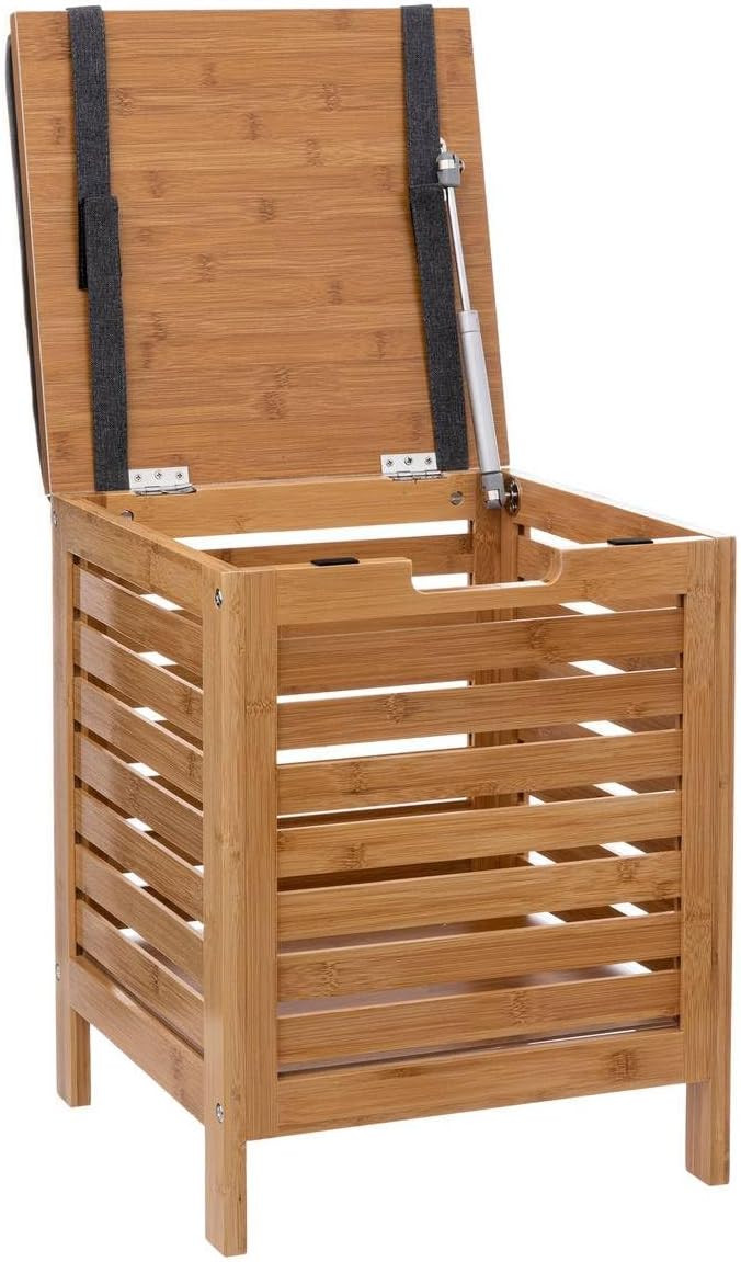 SGABELLO CONTENITORE BAMBÙ CM.35X49H