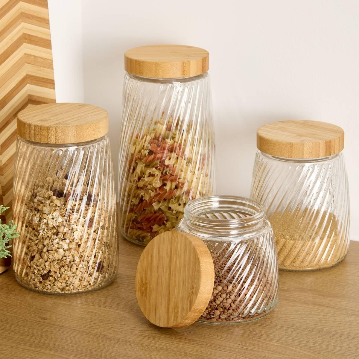 BARATTOLO STRIVA 0.9L VETRO/BAMBU'