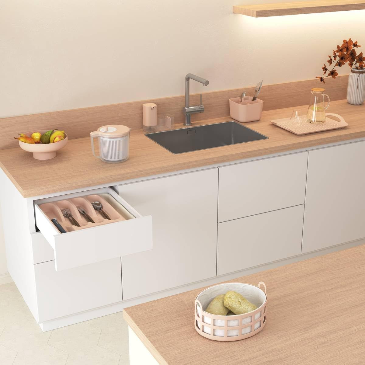 MINI SCOLAPASTA POLY CM.33 ROSA