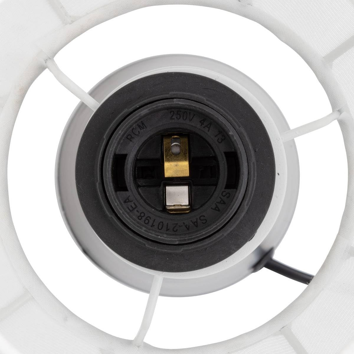 LAMPADA DA TAVOLO TOBIE H.33 BIANCO/NERO