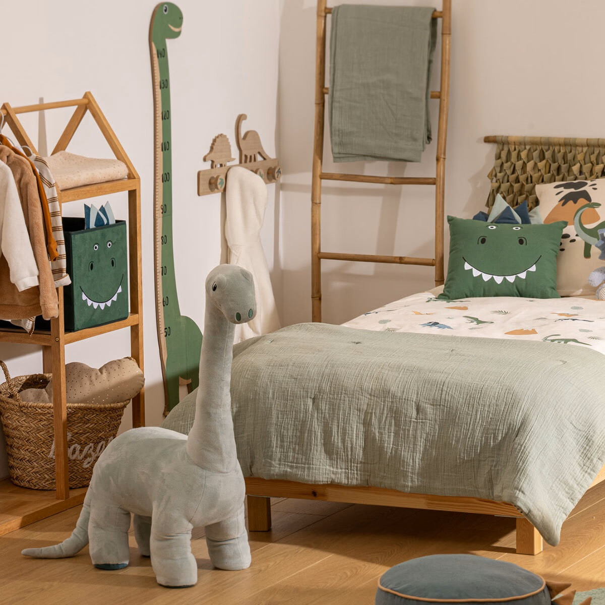 PELUCHE DINOSAUR LAND ELIO H.90 AZZURRO