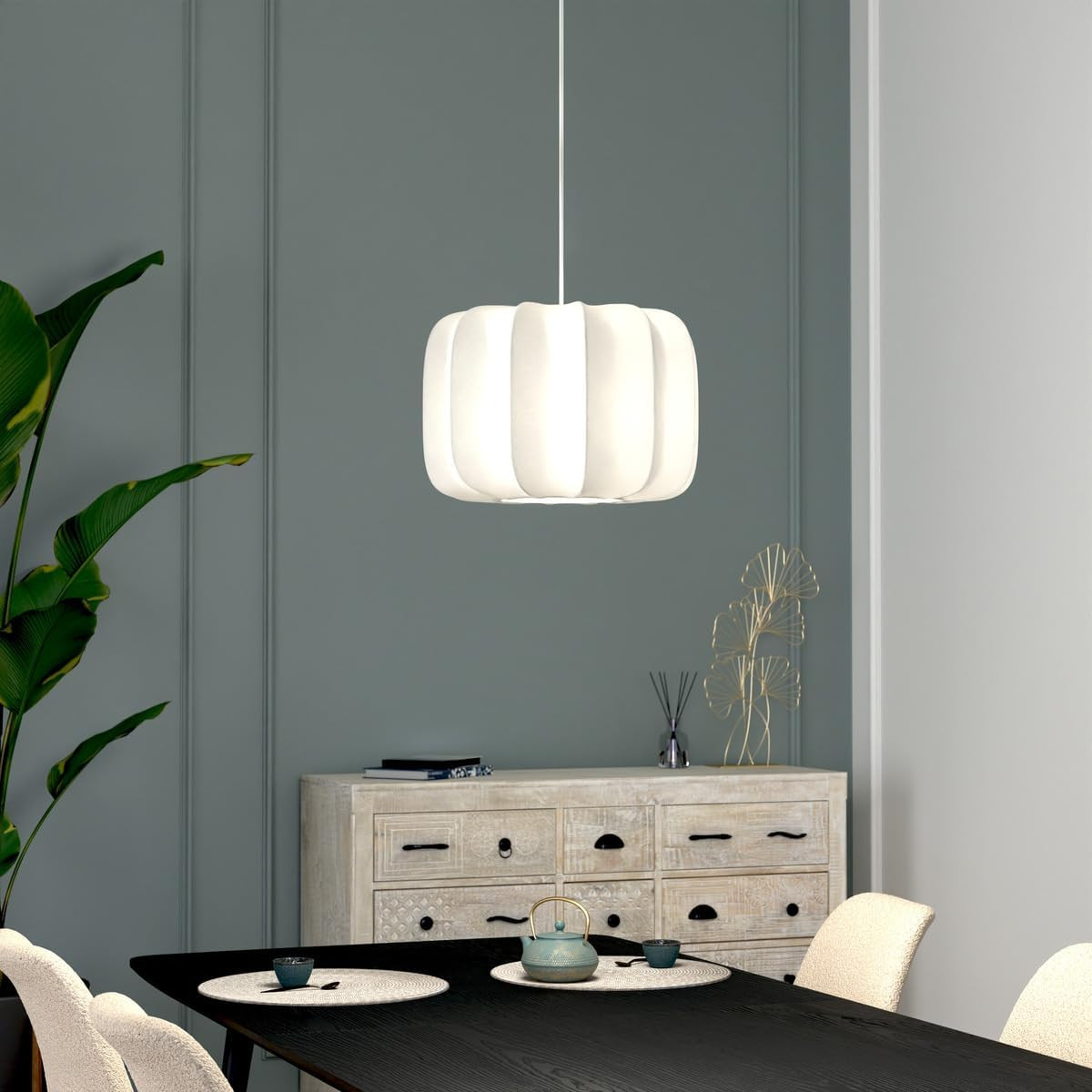 SOSPENSIONE TOBIE D.37 COTONE BIANCO