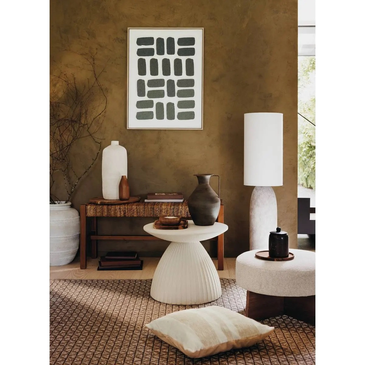 LAMPADA DA TERRA KEYAH D.28X111 GRIGIA