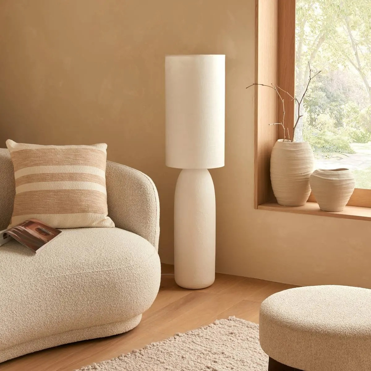 LAMPADA DA TERRA KEYAH D.28X111 BIANCO
