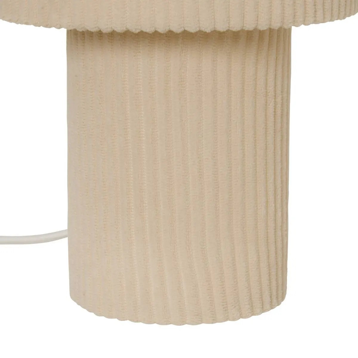 LAMPADA SCANALATA JOLINA H.28 METALLO AVORIO