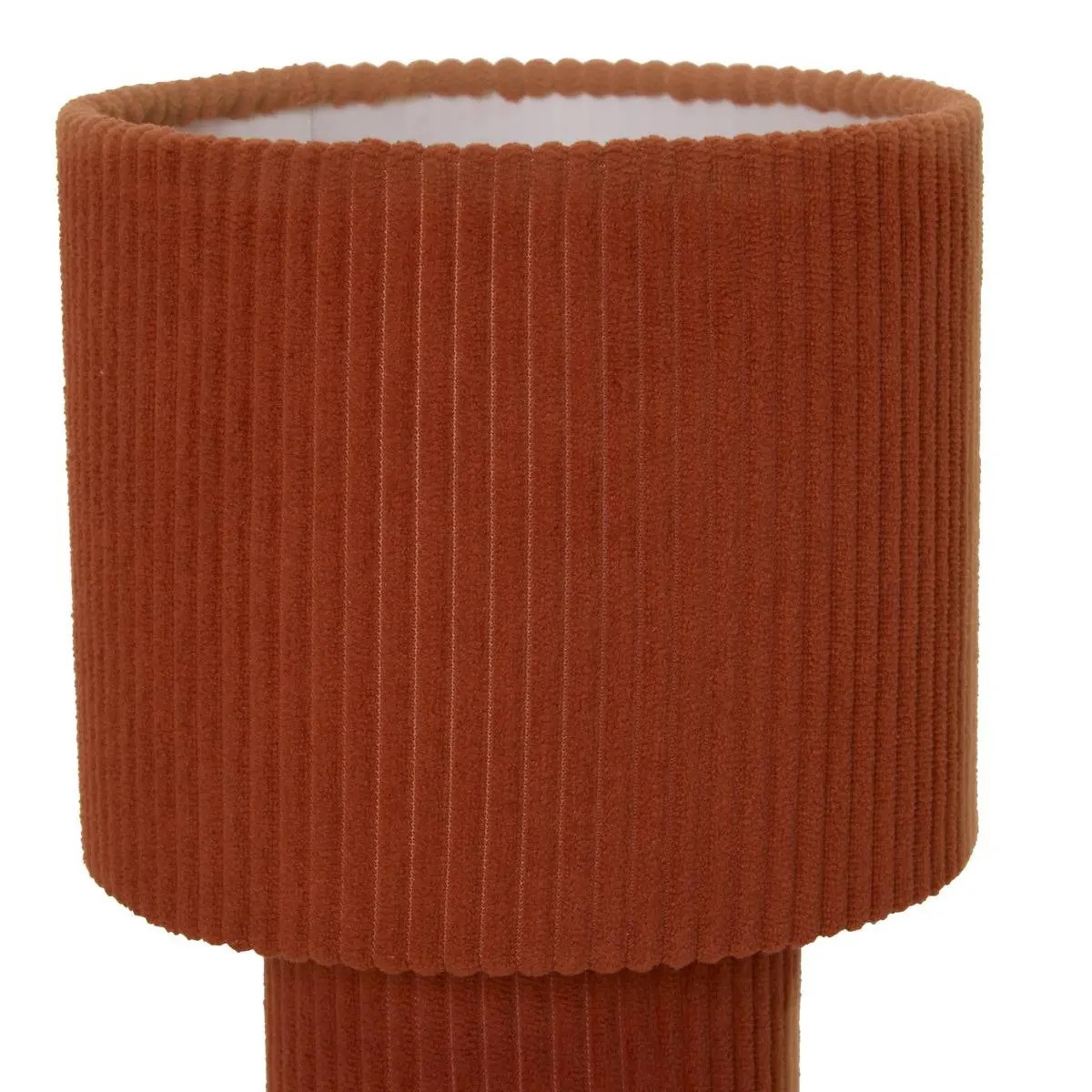 LAMPADA SCANALATA JOLINA H.28 METALLO TERRACOTTA