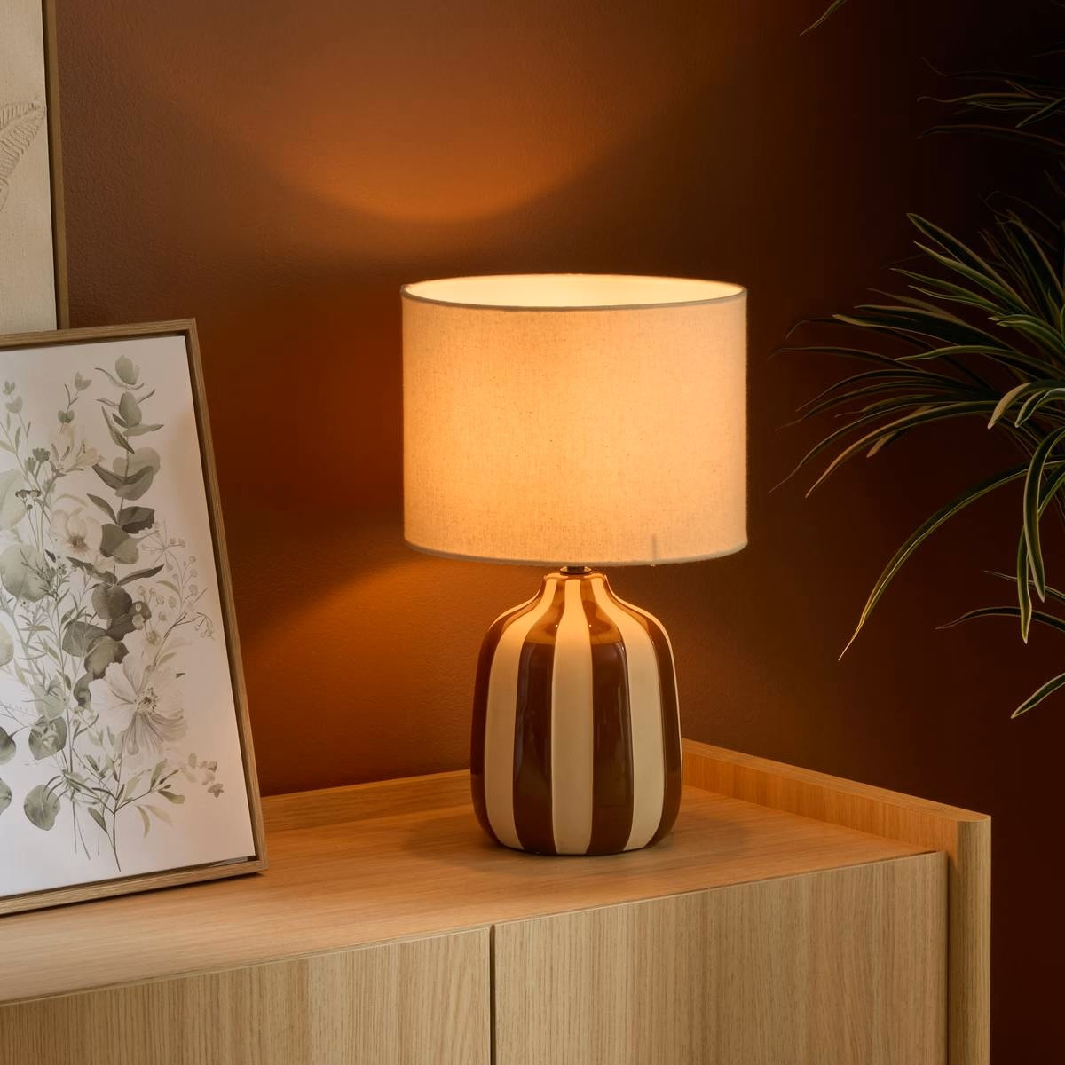 LAMPADA CILINDRO VILMA H.41.5 MARRONE