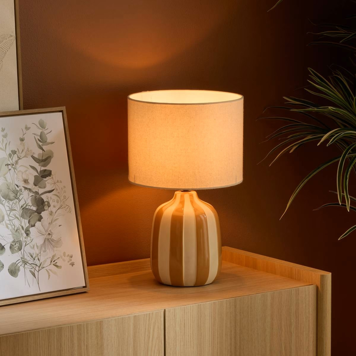 LAMP.VILMA CIL.HEIGHT 41.5CM OCRA