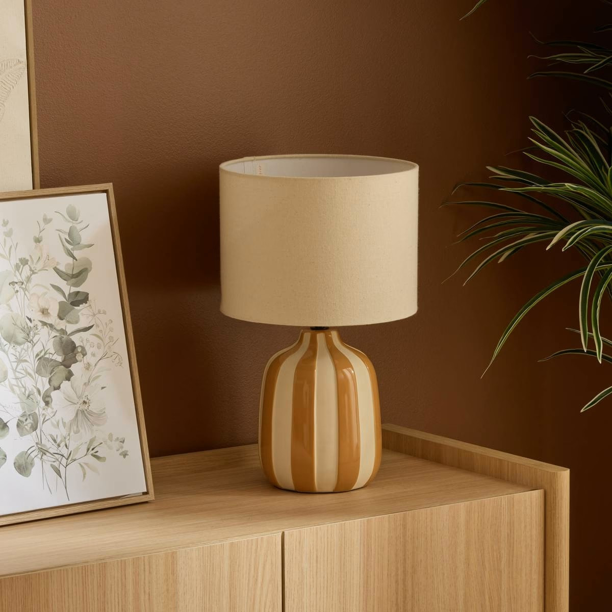 LAMP.VILMA CIL.HEIGHT 41.5CM OCRA