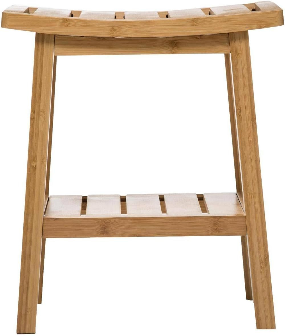 SGABELLO CON RIPIANO BAMBÙ NATURALE