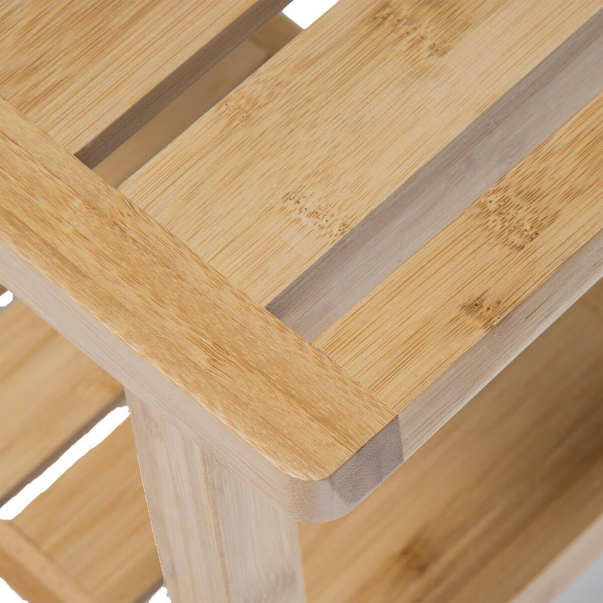 SGABELLO CON RIPIANO BAMBÙ NATURALE