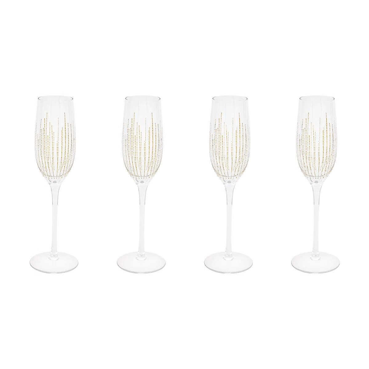 SET4 CALICI CHAMPAGNE CL.21 ORO