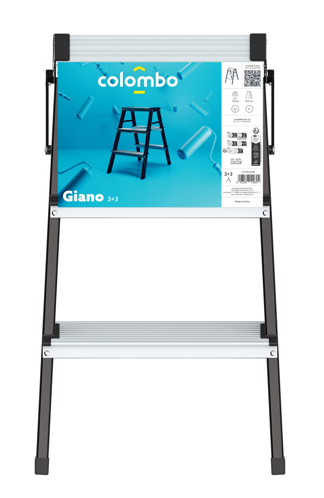 SGABELLO DOPPIA SALITA GIANO 4+4