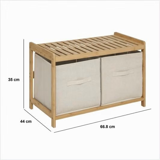 PANCA TIDY BOX 2COMPARTIMENTI BAMBU