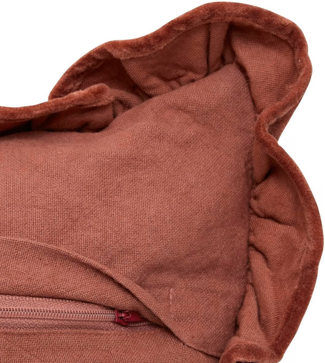 CUSCINO VELLUTO CM.35X75 GRANATA