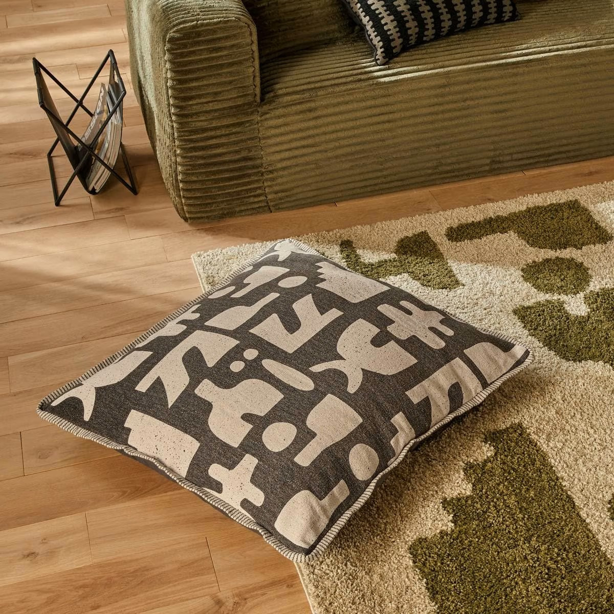 CUSCINO CM.80X80 NYERO VERDE