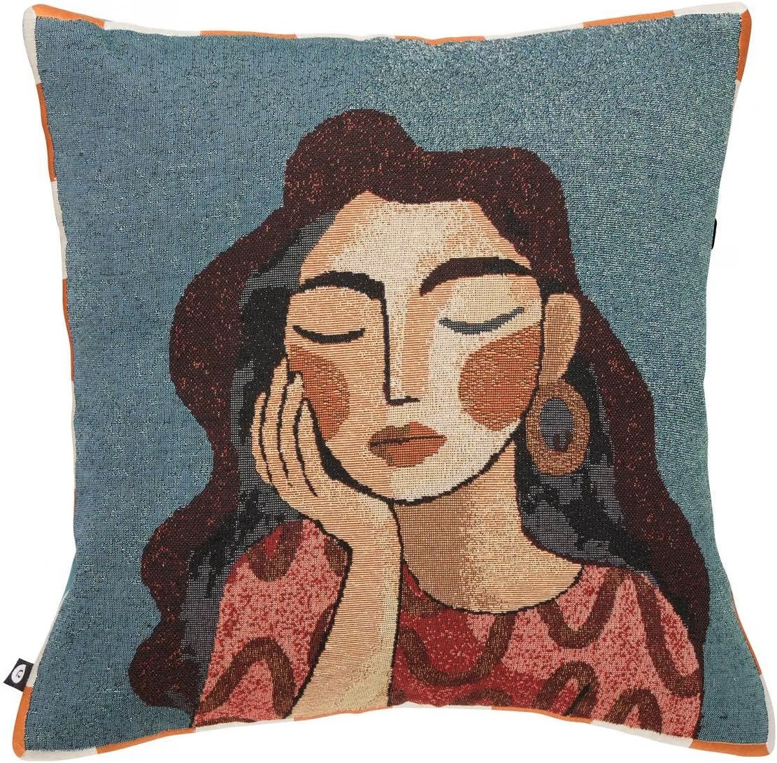 CUSCINO JACQUARD HOMY CM.40X40 RITRATTO