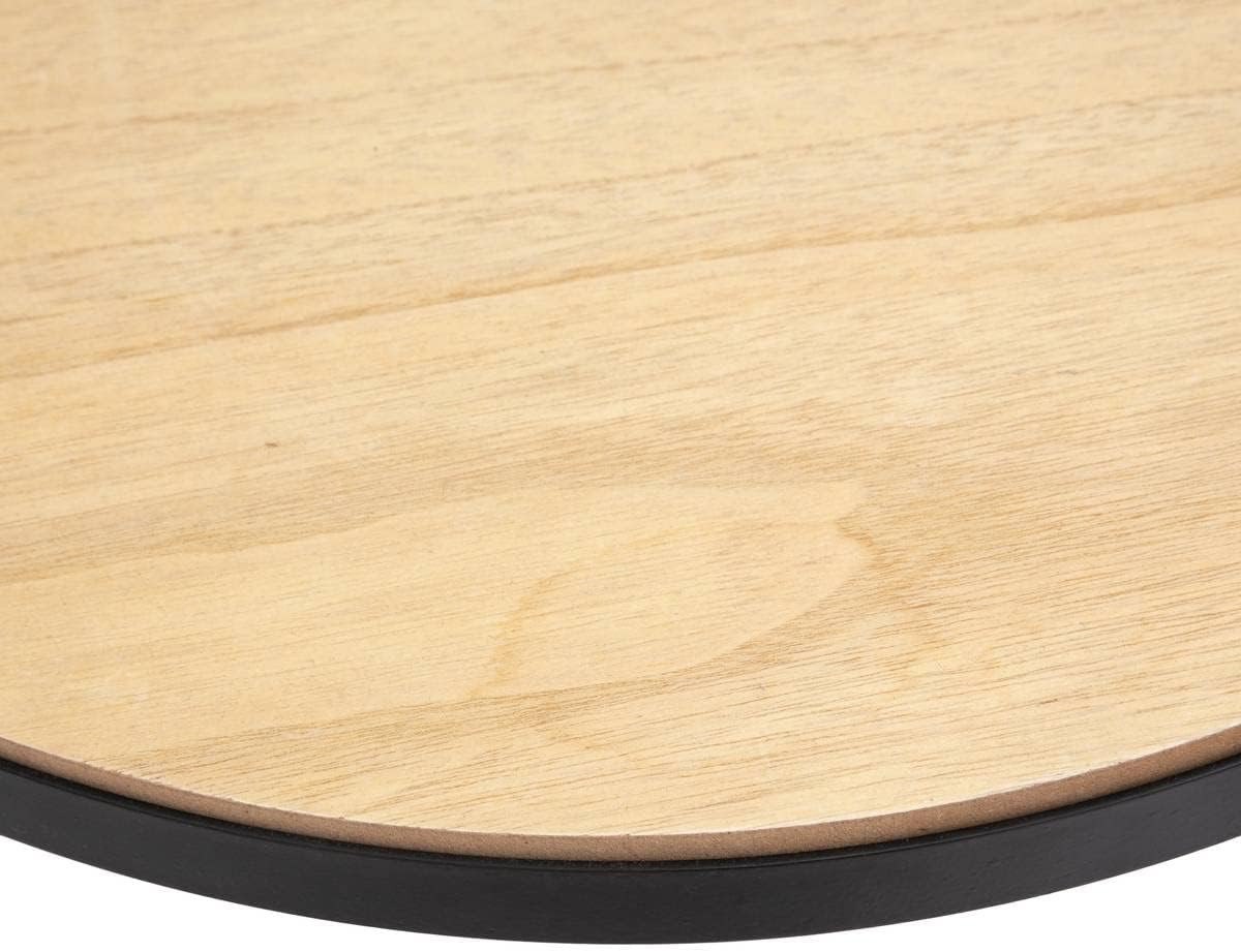 TAVOLINO OROLOGIO MÉCA D.50X51H NERO