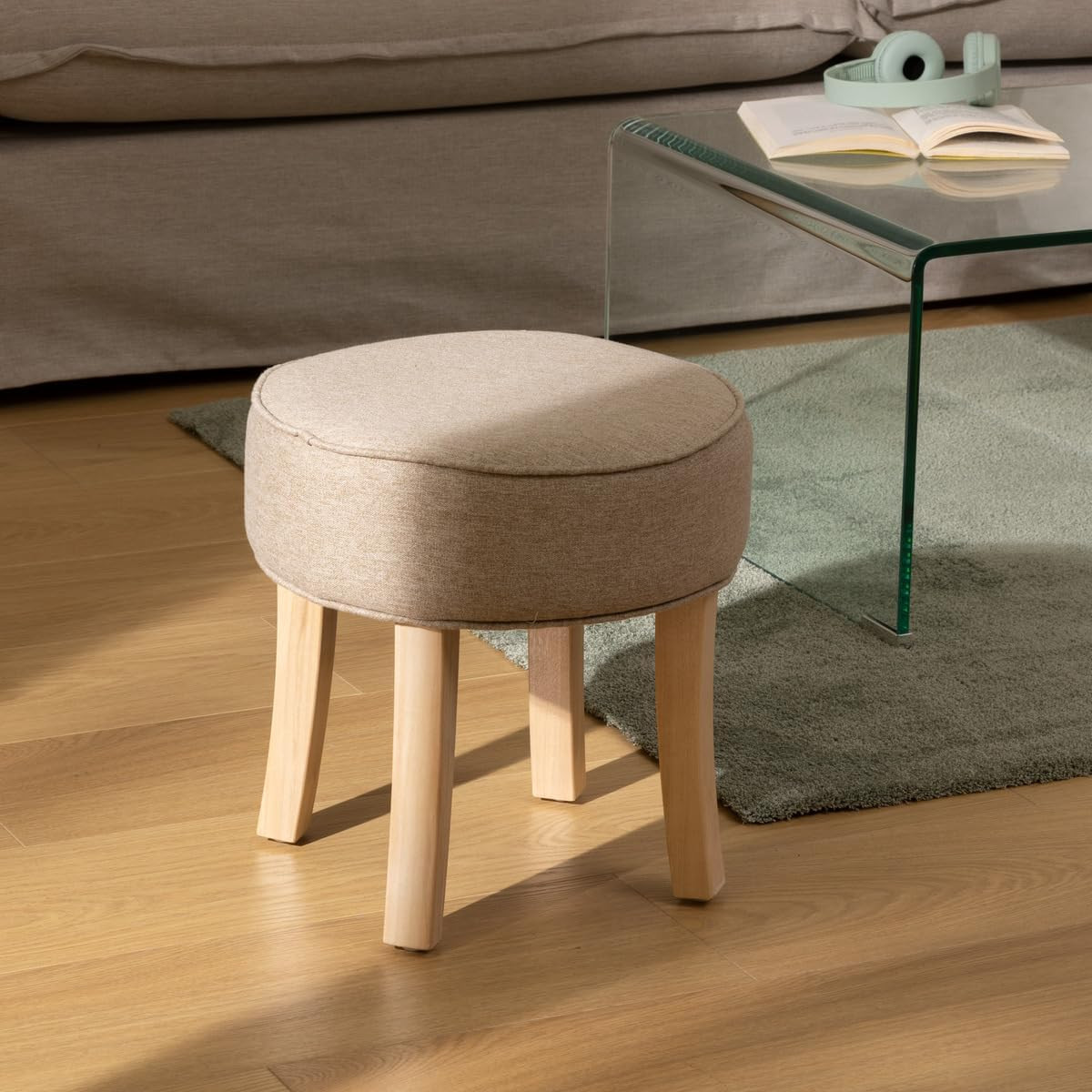SGABELLO ADRIEL VELLUTO BEIGE D.35