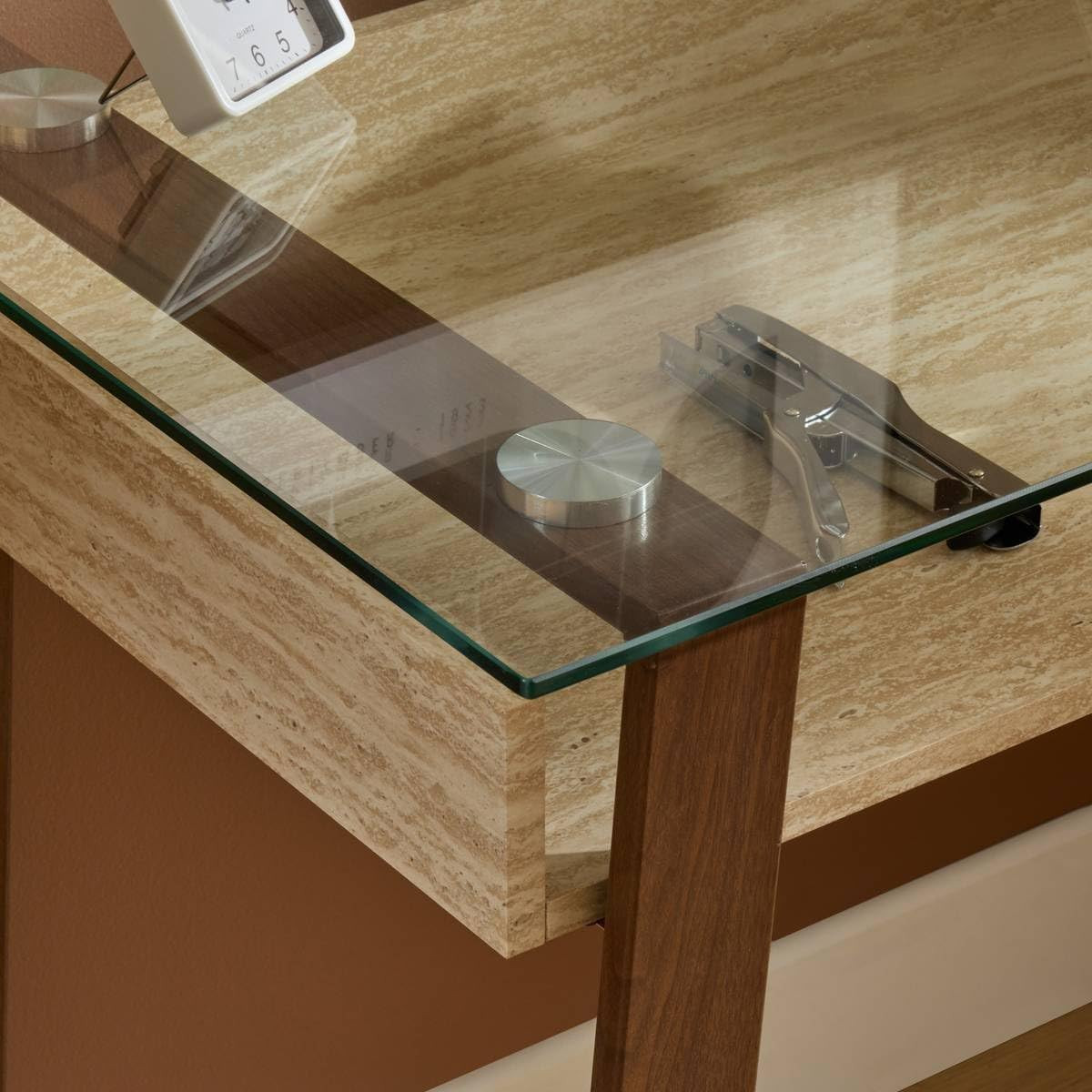 SCRIVANIA ARIRO CM.110 PIANO IN VETRO