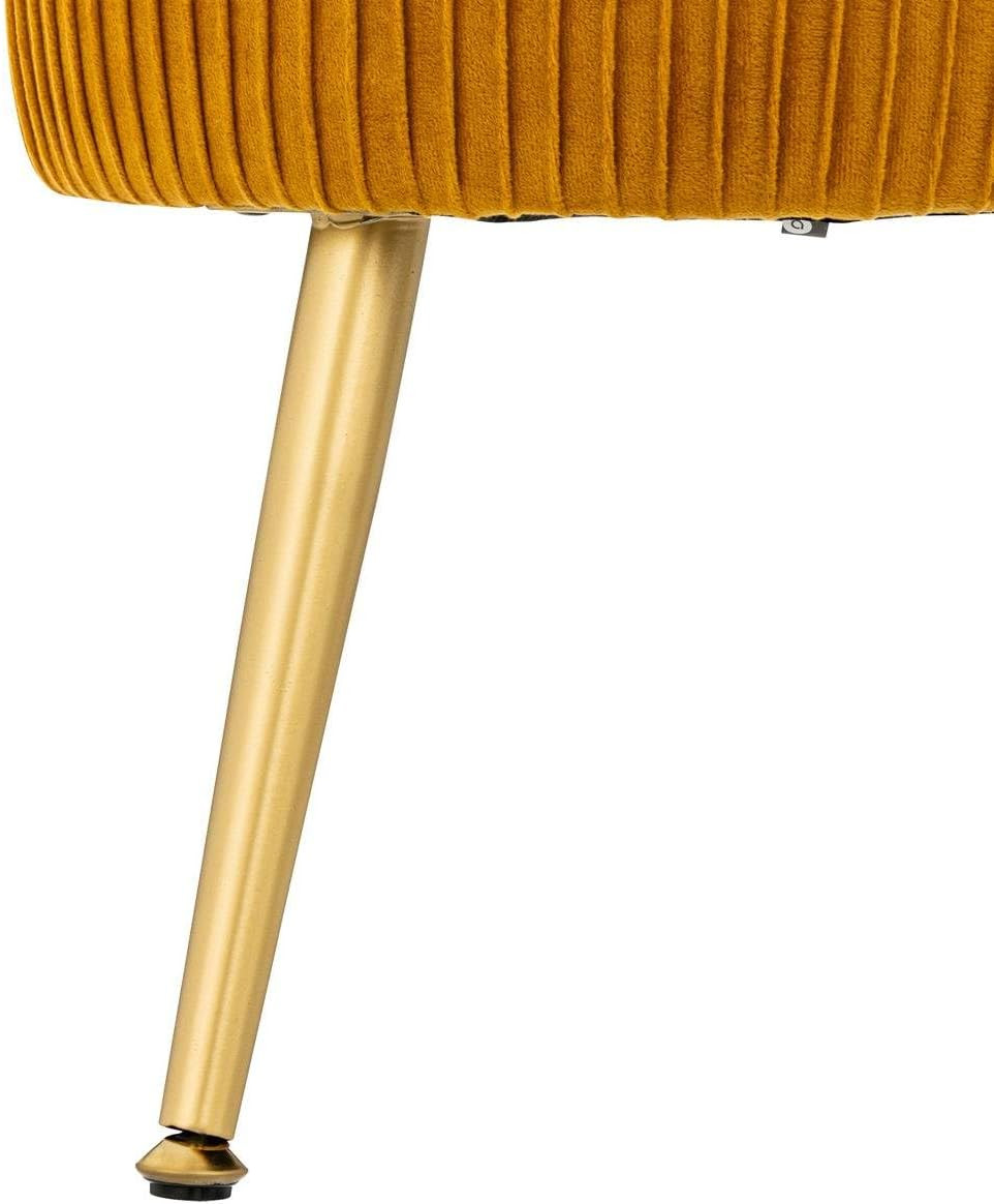 SGABELLO SOLARO VELLUTO OCRA H.41