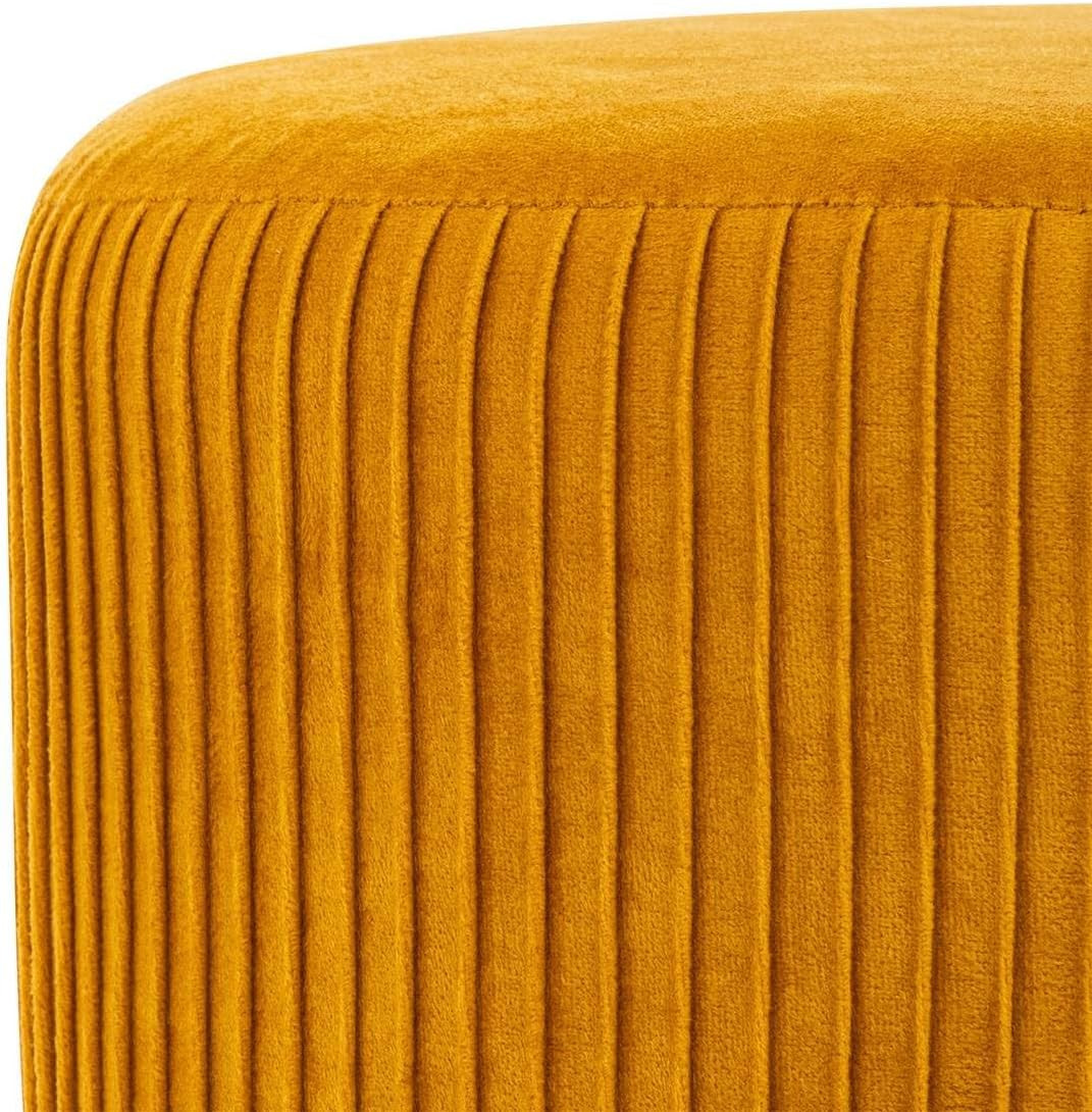 SGABELLO SOLARO VELLUTO OCRA H.41