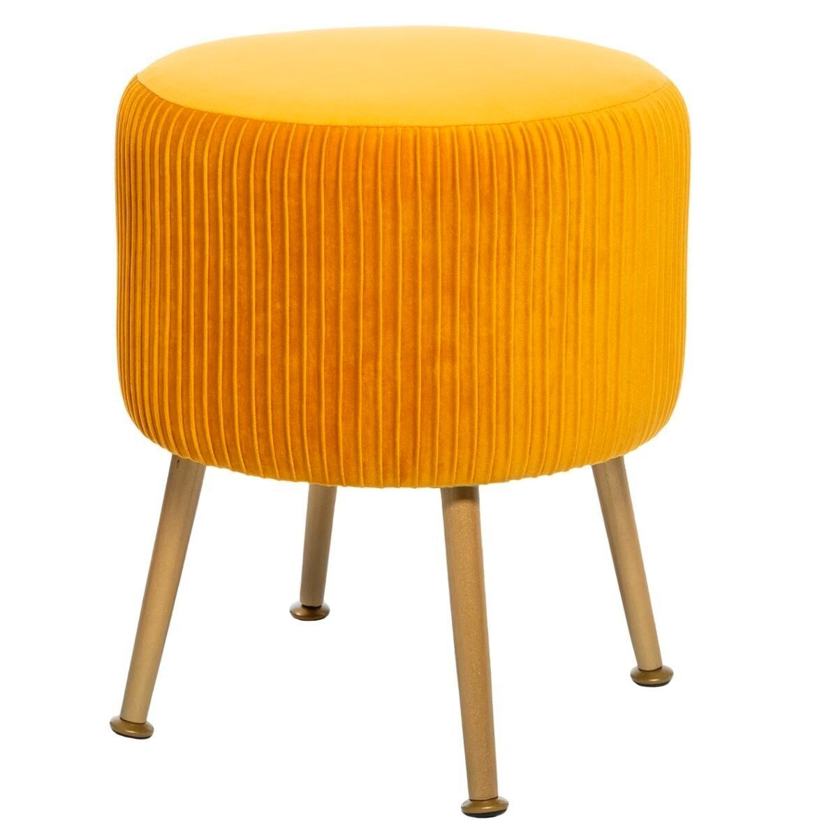 SGABELLO SOLARO VELLUTO OCRA H.41