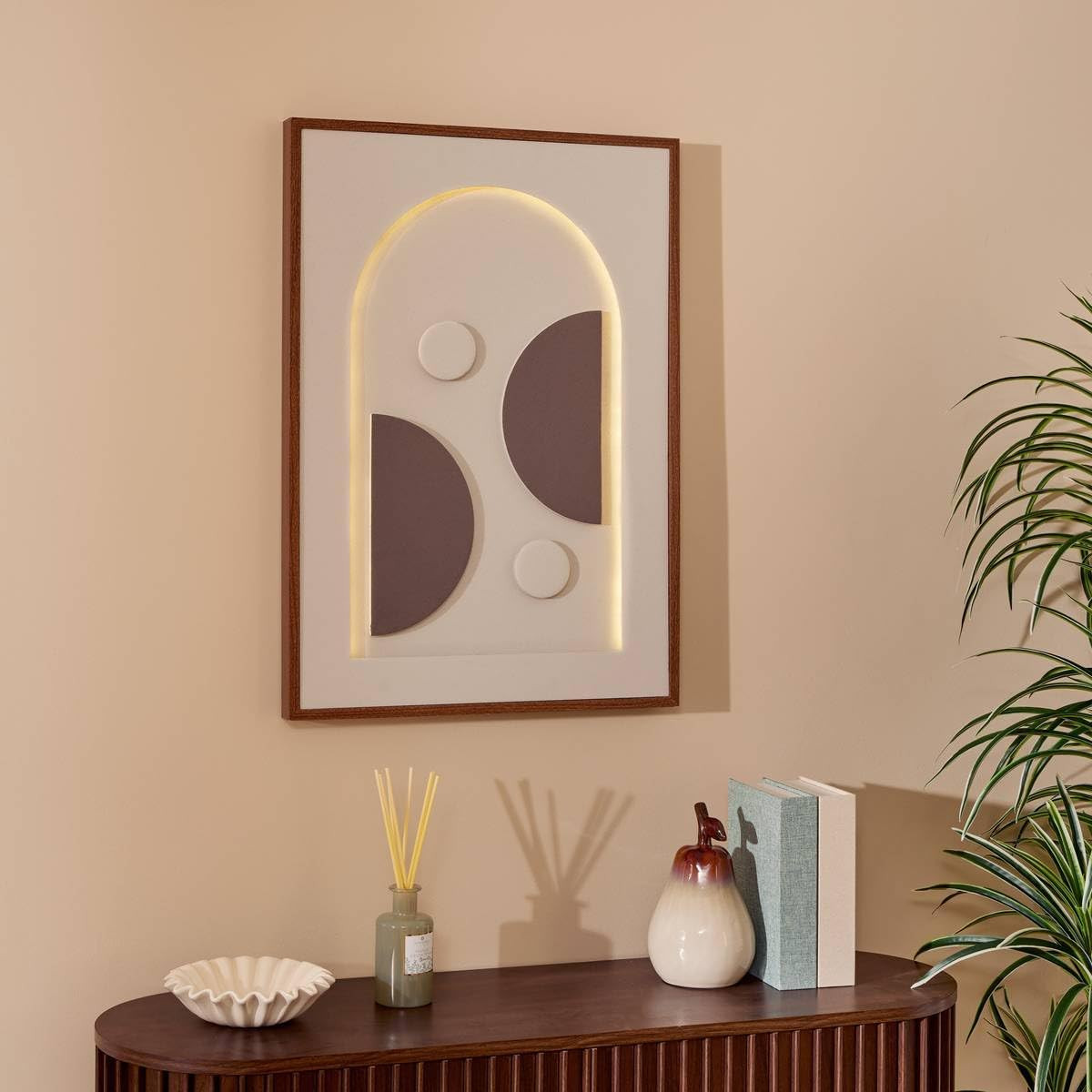 QUADRO 3D LED CM.50X70 BIANCO